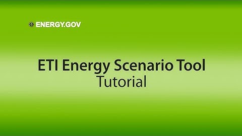 Energy Transition Initiative Energy Scenario Tool