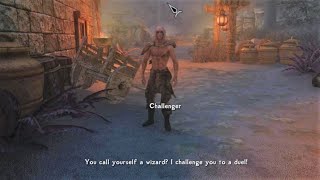 You call yourself a wizard I challenge you to a duel! | Skyrim