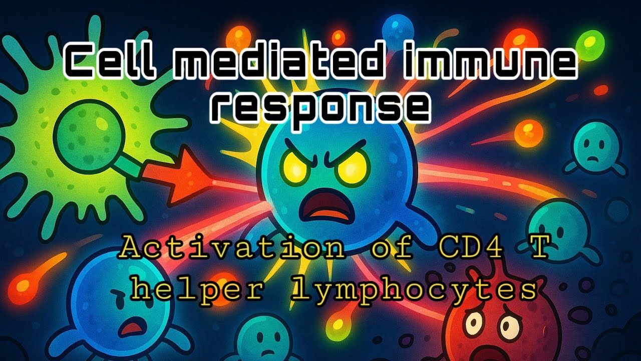 Immunology | cell mediated Immune Response (CD4 T helper lymphocyte activation ) explained in Arabic