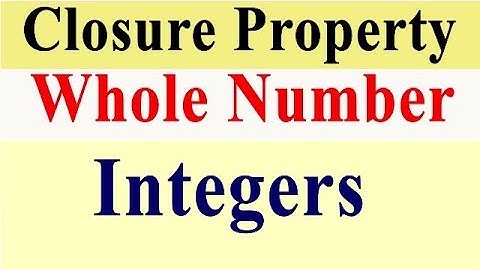 [हिंदी]  Whole Numbers and Integers Closure Property Class-8 Mathematics NCERT CBSE board