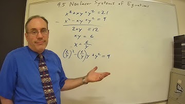 9 5 Nonlinear Systems of Equations
