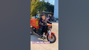 Self unloading trucks! Electric 3-wheel Trolley! One machine for multiple use saves⏰effort&manpower