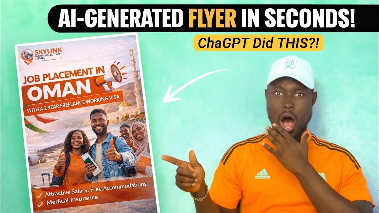 How to Design Professional Flyers with ONE Prompt (ChatGPT Free Tutorial)