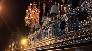 The end of the Holy Week Procession of the Brotherhood of "La Misericordia" in Málaga 2015