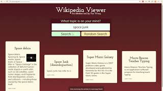 Wikipedia Viewer: An ideation tool