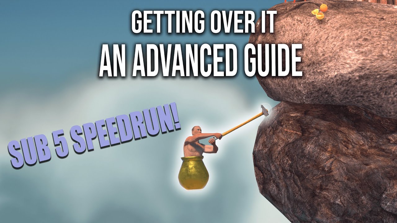Getting Over It Speedrun World Record in 59.885s 