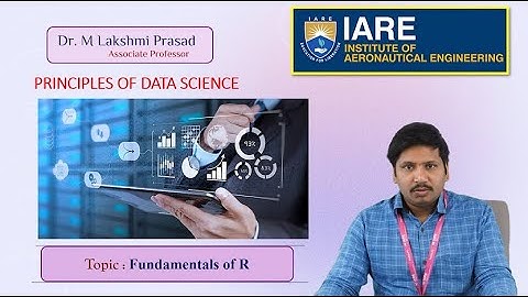 Fundamentals of R by Dr  M Lakshmi Prasad