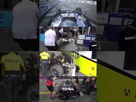 The Andretti crew rebuild a Formula E car following his FP2 crash in Tokyo 🔧