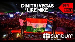 Dimitri Vegas & Like Mike - Live at Sunburn Festival - Pune - 2017 | Drops Only