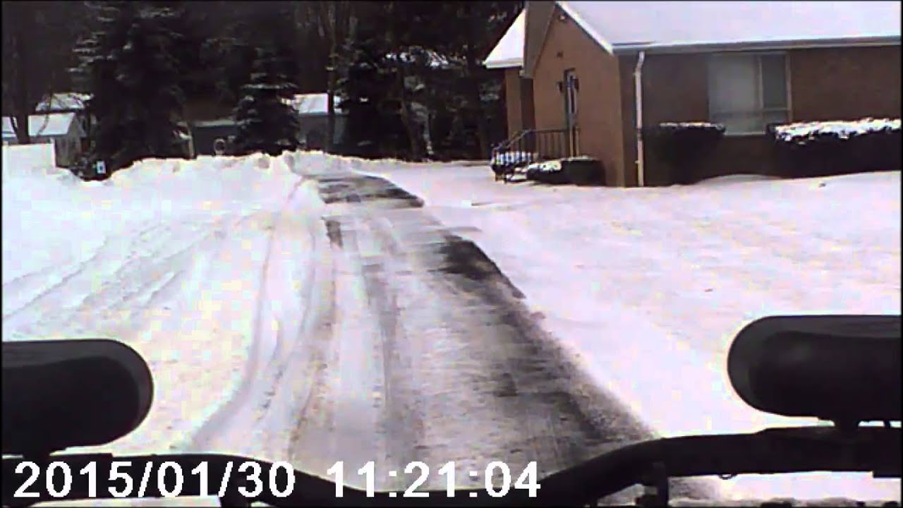 Snow Plowing clean up - YouTube