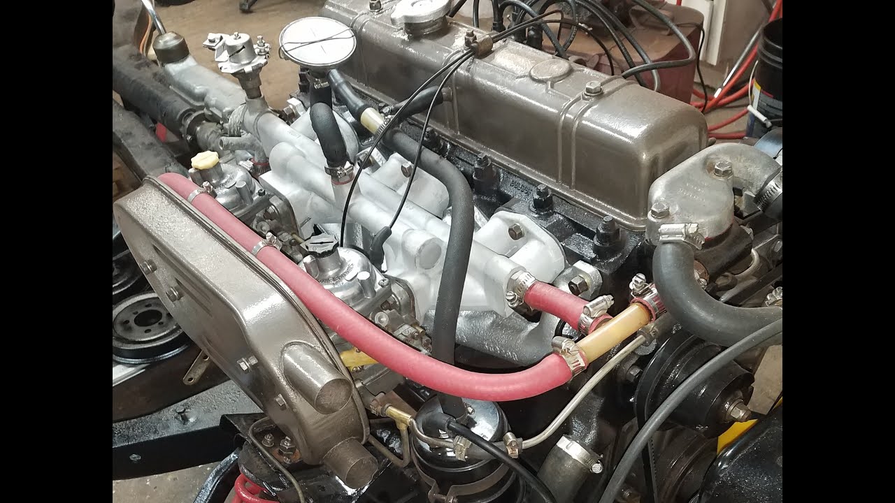 Triumph GT6+ Installing water pump YouTube