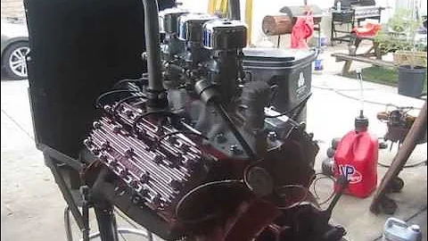 ford flathead running on stand