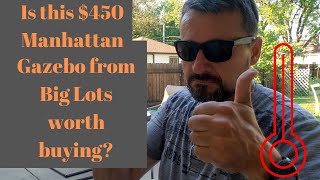 I bought this $450 Manhattan Gazebo from Big Lots. Unboxing and Assembly | Gazebo unboxing & review