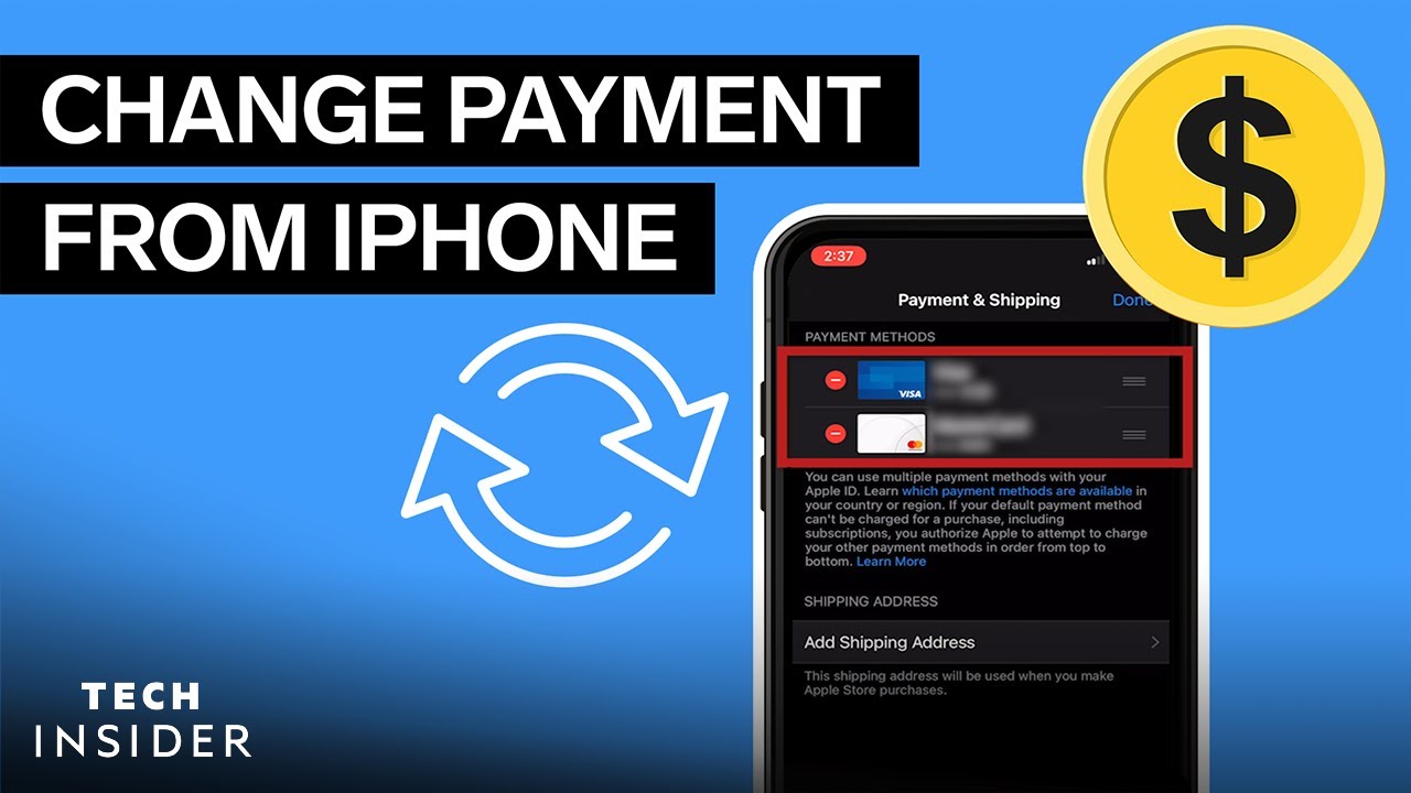 how-to-change-payment-method-on-iphone-youtube