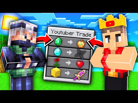 ماين كرافت يوتيوبرز القرويين يعطينا اغراض خارقة!😱🔥 - YouTubers are Villagers