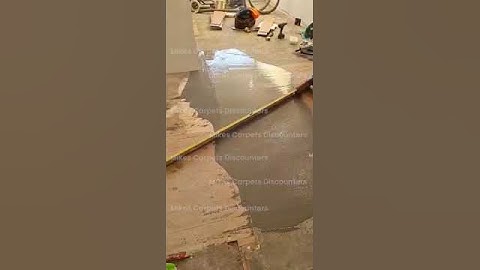 Floor Concreting (leveling) work by Mikes Carpet Discounters