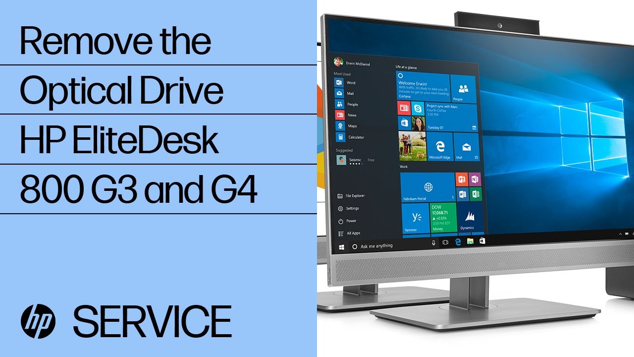 Remove the Optical Drive | HP EliteDesk 800 G3 and G4 | HP