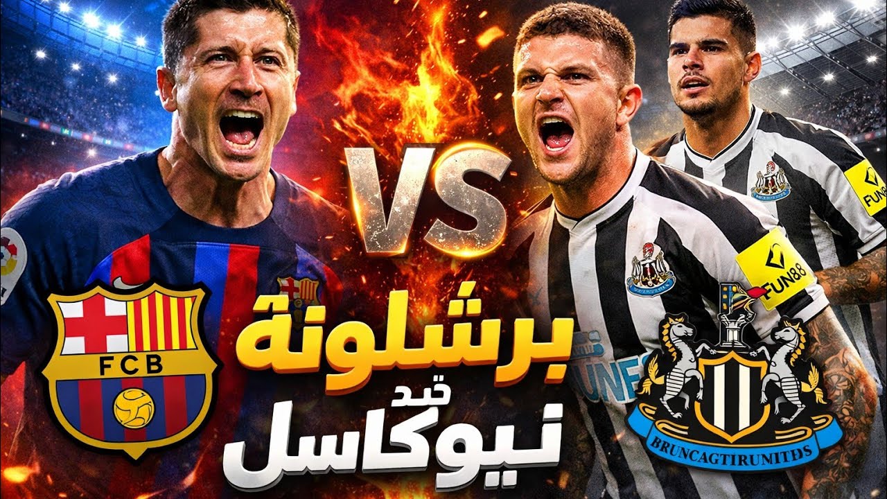 بث مباشر برشلونه ضد نيوكاسل يونايتد