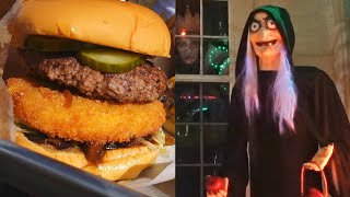 Good Times With Good Friends! | What We Ate & An Awesome Halloween Dancing Light Display!