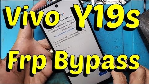 Vivo Y19s Frp Bypass !!