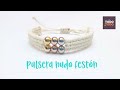 💜Tutorial pulsera NUDO FESTÓN / Macramé [Bien explicado] Paso a paso. DIY