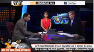 ESPN First Take   Broncos may not go back to Peyton Manning this season