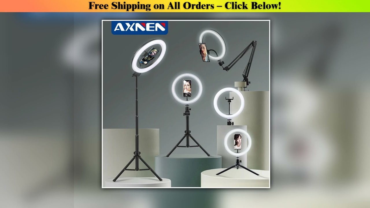 Selfie Ring Light Photography Led Rim Of Lamp with Optional Mobile Holder Mounting Tripod Stand