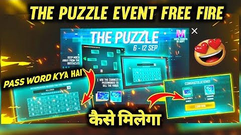 THE PUZZLE EVENT FREE FIRE || HOW TO COMPLETE THE PUZZLE EVENT || MOCO PUZZLE EVENT FREE FIRE