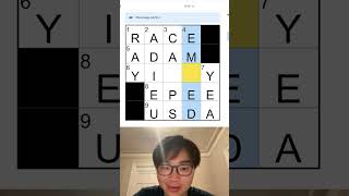 Solving the mini in 20 seconds - Sep 20 #crossword #crosswords #puzzle #nytmini #speedrun