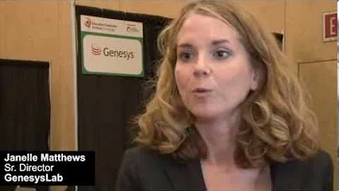 Janelle Mathews, Senior Director for GenesysLab di...