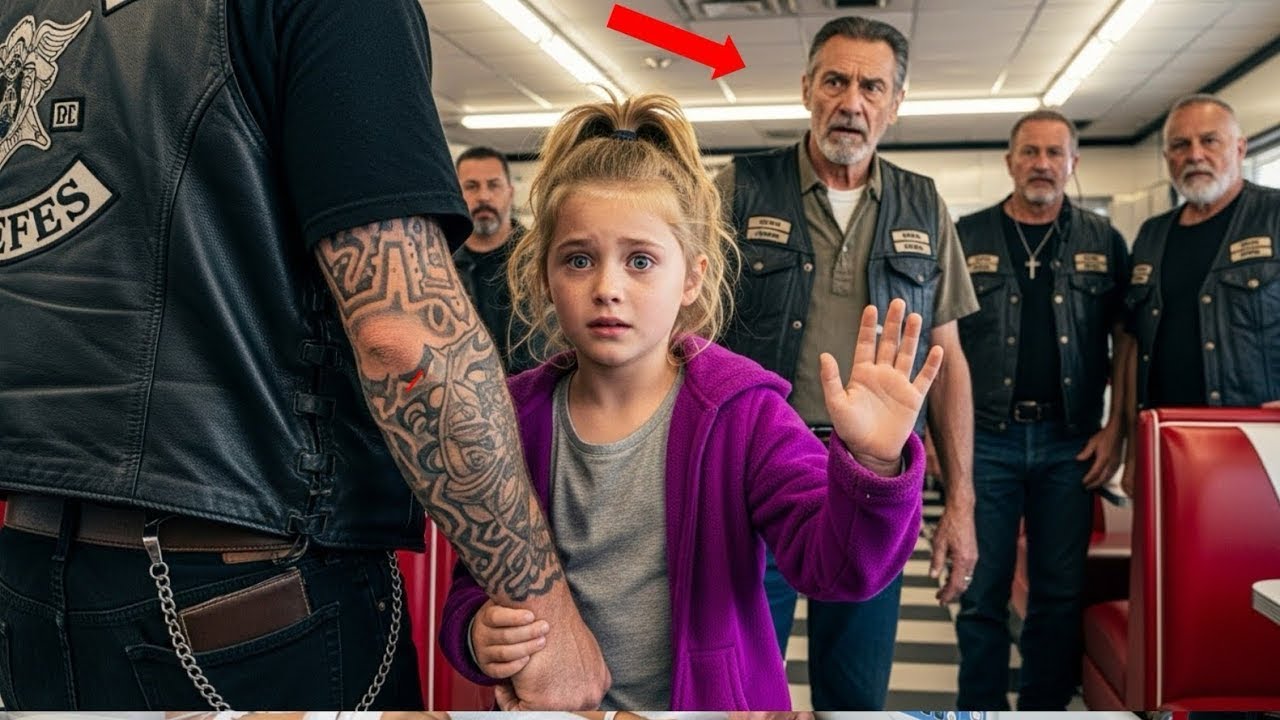 Little Girl Secretly Gave A Rescue Signal In the Restaurant — Bikers Saw It And Followed