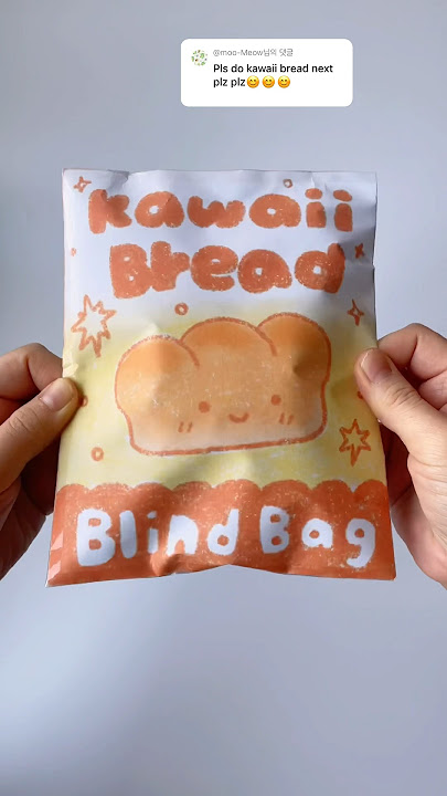 Kawaii Bread Blind Bag opening🍞 #asmr #blindbag #papercraft #papersquishy #paperdiy #sanrio