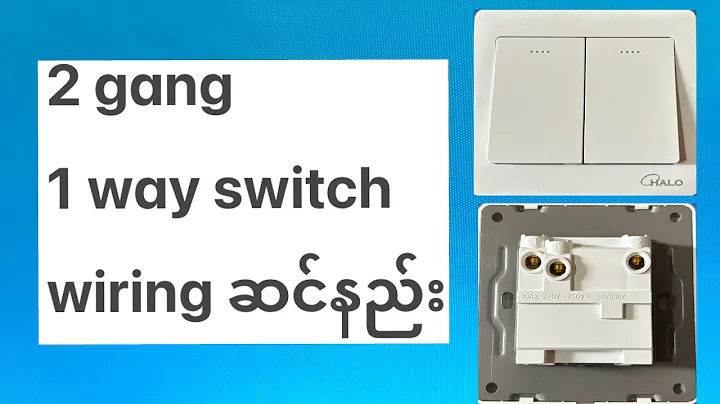 2 Gang 1 Way Switch Wiring ဆင်နည်း