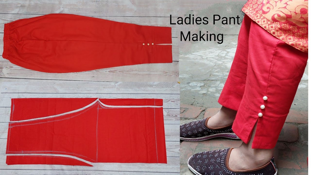 পানিরমতো সহজকরে মেয়েদের প্যান্ট পায়জামা কাটিং ও সেলাই Ladies Pant
