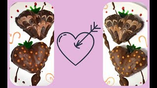Клубничные валентинки в шоколаде