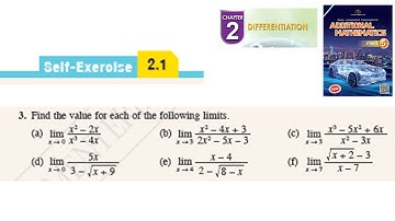 Differentiation self-exercise 2.1 Q3 pembezaan latihan kendiri 2.1 form 5 add maths kssm spm
