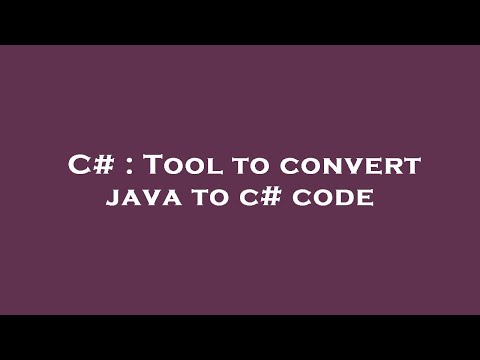 C# : Tool to convert java to c# code