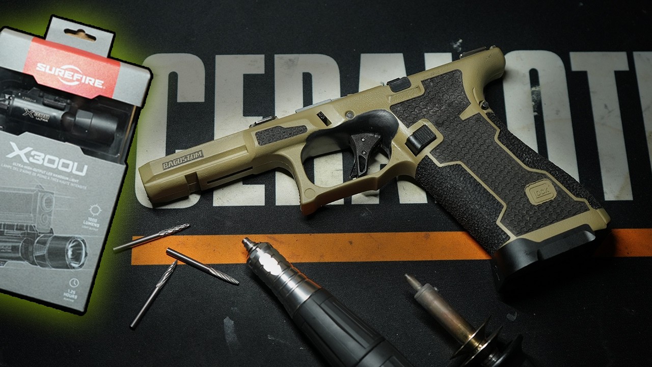 Machining & Customizing a GHK Umarex G17 Airsoft Build | Grip Work + X300U