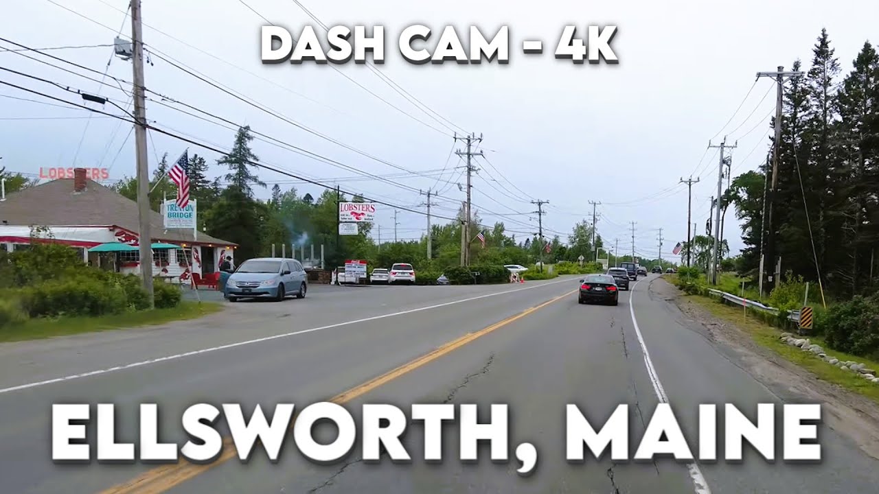 4K Drive: Discover Ellsworth, Maine's Charm! - YouTube