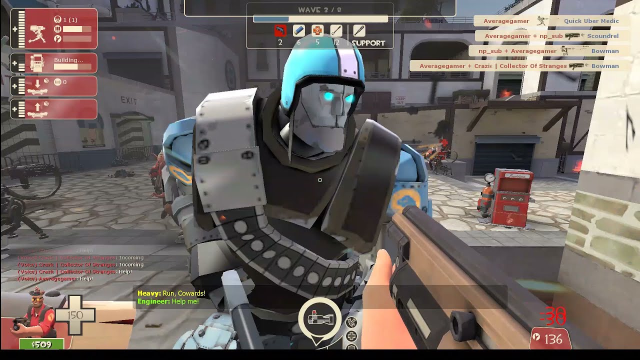 Tf2 mvm (9/12/21): Binary Blackout Coastrock - (Int) Sandtraps (wave 1 - 8) with Engineer Gaming