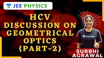 HCV | Discussion On Geometrical Optics (Part-2) | JEE Physics | IIT-JEE 2021-22 | SRL Ma