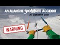 Avalanche snowkite accident 20 january 2021