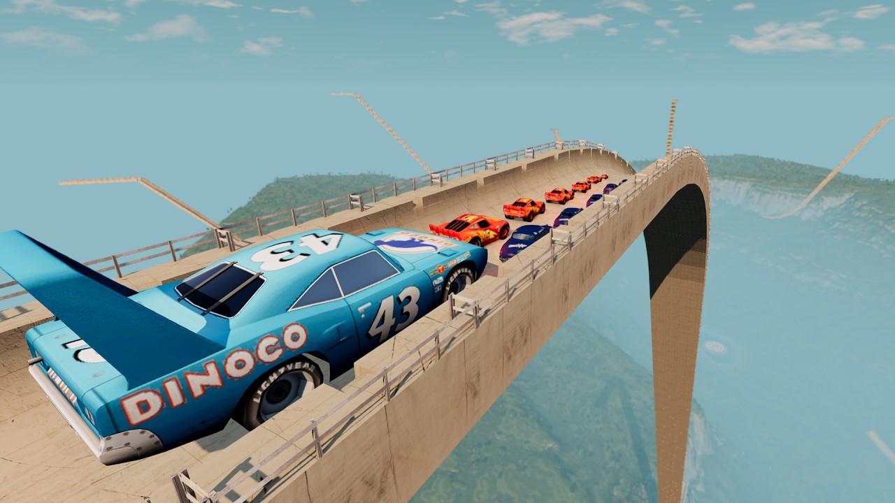 Tiny vs Big Cars Mega Ramp Race – Who Survives?