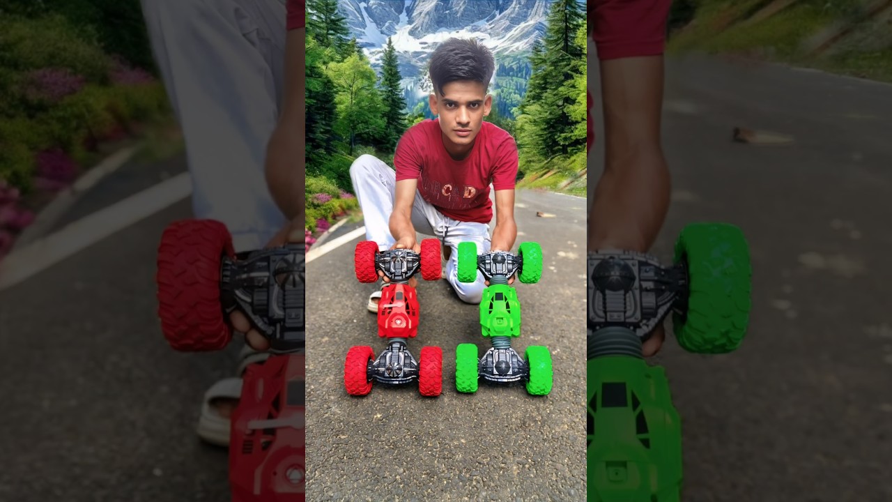 Remote control 2 Moka Monster stunt car unboxing testing 🔥