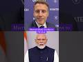 VIRAL| "Priye Mitr" |  Macron Surprises PM Modi By Speaking Hindi At Farewell in France #viral #modi