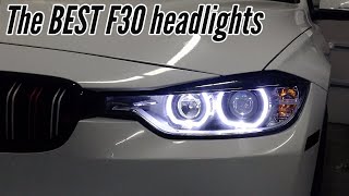 BMW F30 Depo review - Which Aftermarket Headlights should you buy? Projector lens mod angel eyes