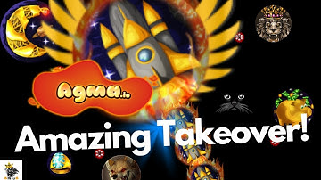 Agma.io Amazing Takeover! ( Reverses, pop-splits, trick-split and more)