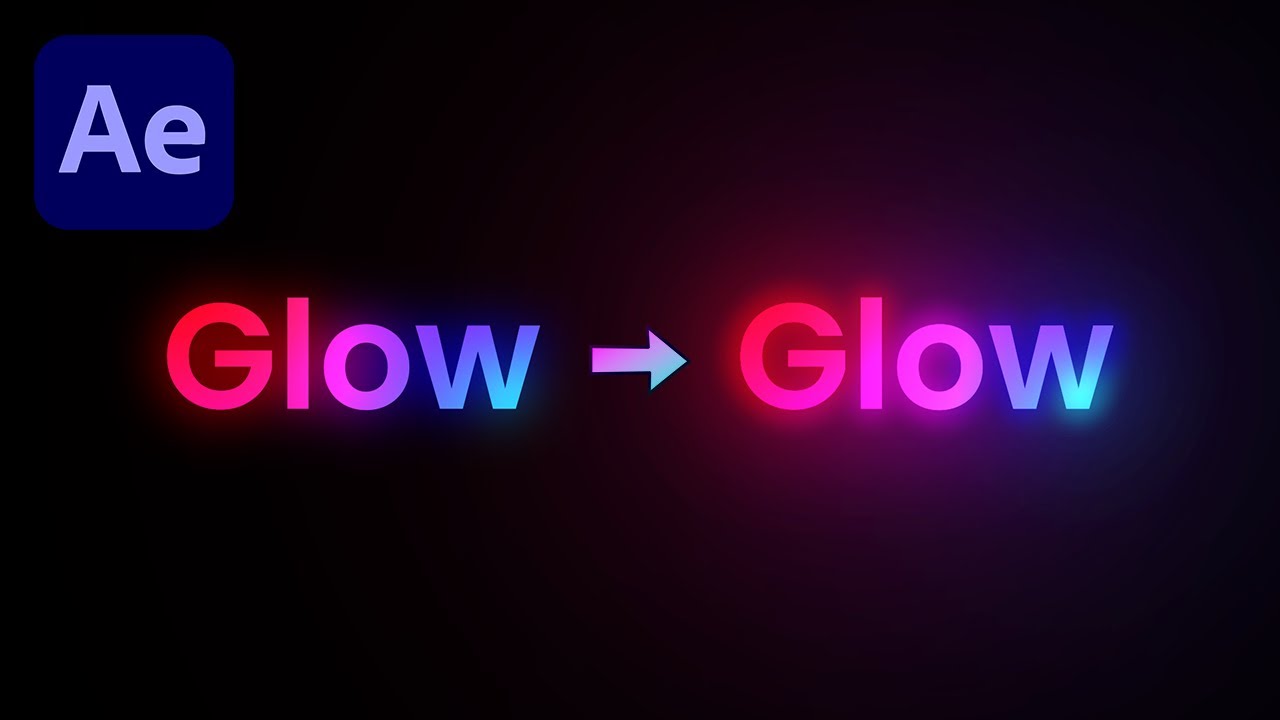 Improve your GLOW in After Effects - no plugins - YouTube