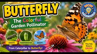 Butterfly: The Colorful Garden Pollinator | WOW Science English
