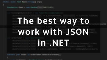 The fastest way to work with JSON in .NET
